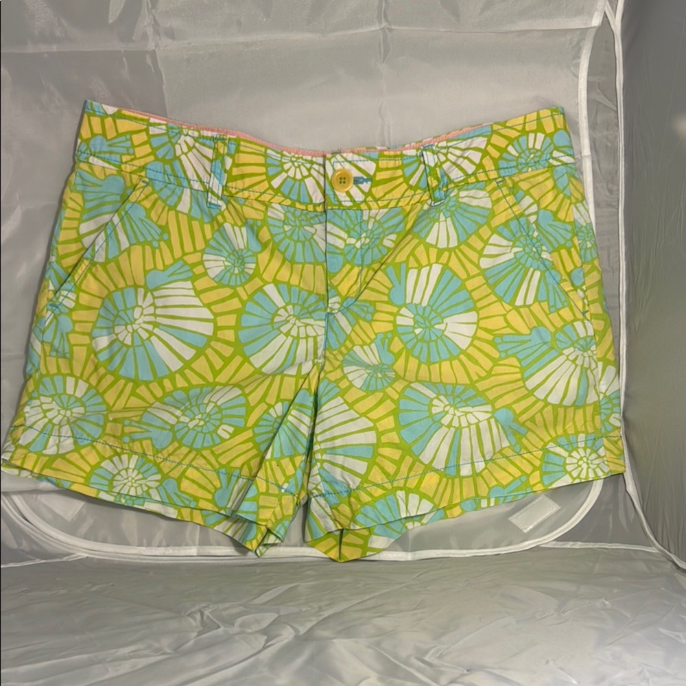 Lilly Pulitzer Callahan Shorts in Snail Swirl Print Women's Size 10